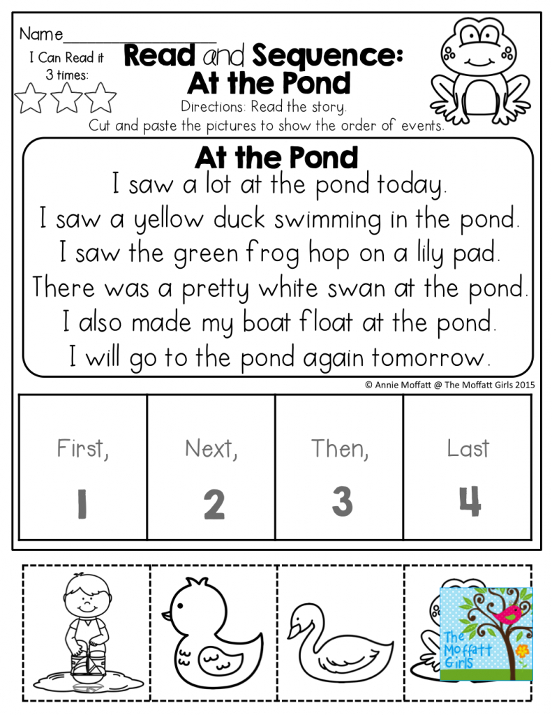 Printable Sequencing Cards For First Grade Printable Card Free