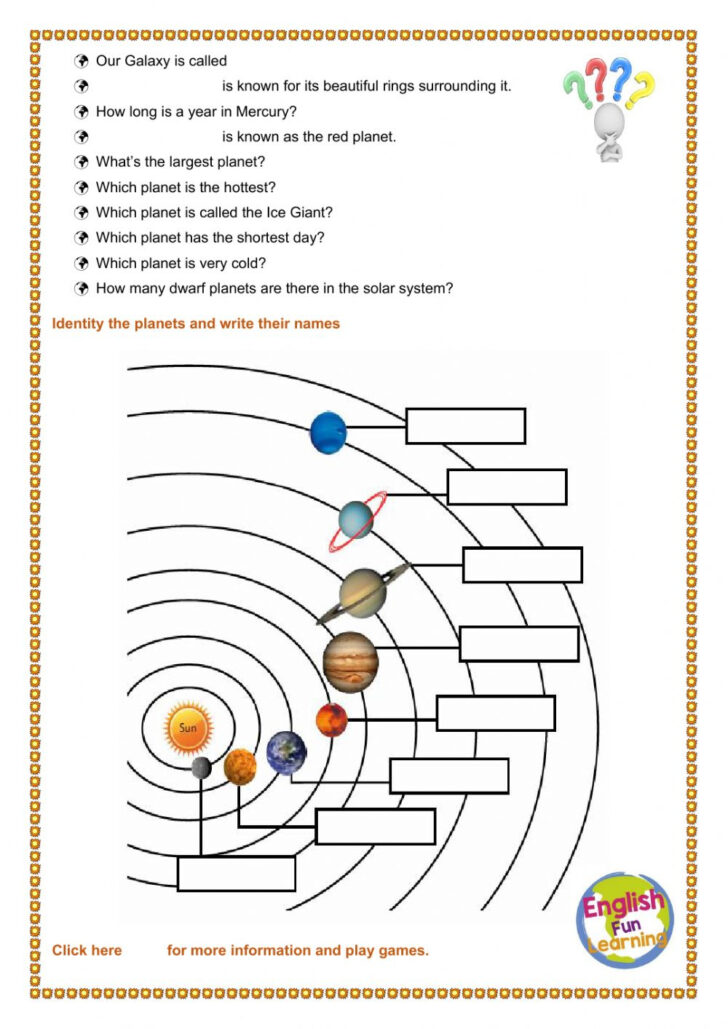 Free Solar System Tracing Worksheets PDF Download Free Solar System Tracing Worksheets PDF Download