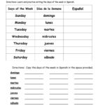 Free Printable Spanish Worksheets Days Of The Week 159