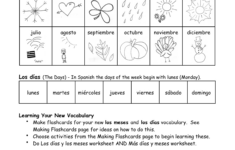 free printable spanish worksheets days of the week 159 2 Free Printable Spanish Worksheets Days Of The Week Printable Worksheets