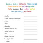 Free Printable Spanish Worksheets For Beginners 159