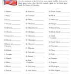 Free Printable States And Capitals Worksheets 159