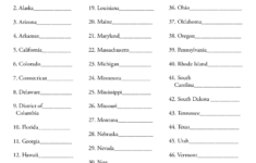 50 States and Capitals Worksheet States And Capitals State Capitals