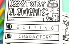 Story Elements Flipbook Reading Worksheets Story Elements Title One