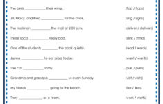 Subject Verb Agreement Online Worksheet