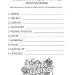 Free Printable Thanksgiving Worksheets For Middle School 159