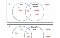 Venn Diagrams Sheet 3 2 Answers Venn Diagram Printable Venn Diagram