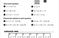 Middle School Math VersaTiles Worksheets Bundle TpT