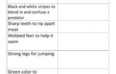 free printable worksheets animal adaptations 159 Animal Adaptations Activity