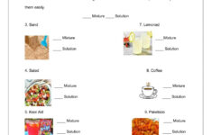 free printable worksheets on mixtures and solutions 159 Mixtures Solutions Worksheet