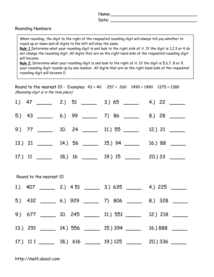 Ged Math Printable Worksheets