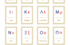 Free Printable Greek Alphabet Flash Cards Download Them In PDF Format
