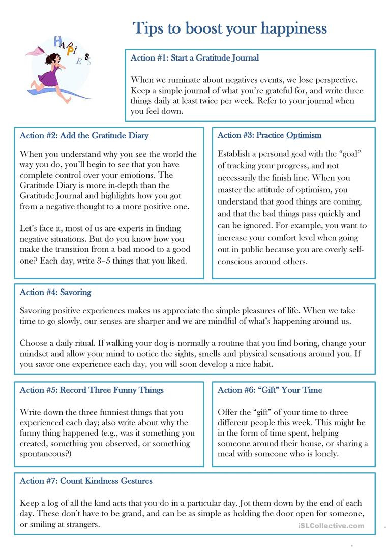 Happiness English ESL Worksheets For Distance Learning And Physical 