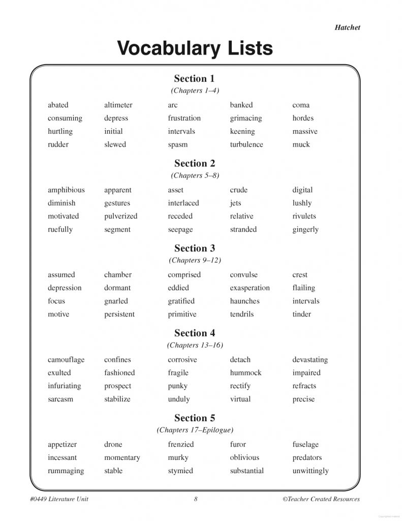hatchet-worksheets-printable-lyana-worksheets