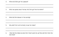 The Indian In The Cupboard Comprehension Packet By The Teaching Bank