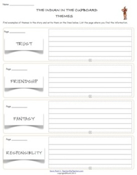 The Indian In The Cupboard Student Worksheets By Ruth S TpT
