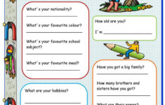 Introduce Yourself Worksheet Free ESL Printable Worksheets Made By