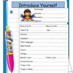 Introduce Yourself Printable Worksheets 159