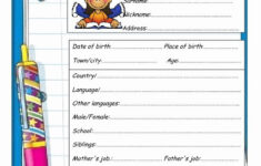 introduce yourself printable worksheets 159 2 Introducing Yourself Worksheet For Kindergarten How To Introduce