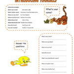 Introduce Yourself Printable Worksheets 159