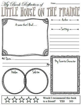 Novel Study Little House On The Prairie By Laura Ingalls Wilder By Mrs 