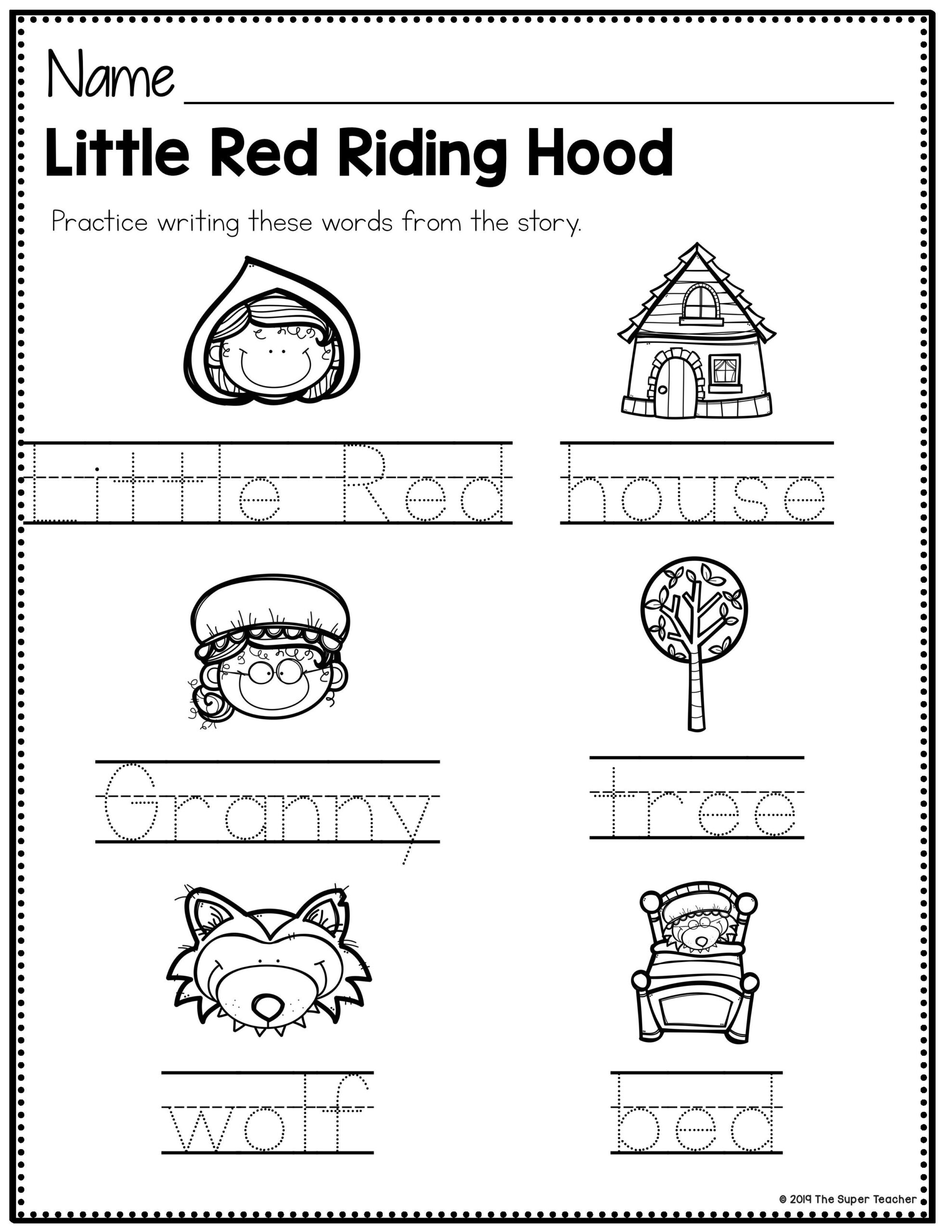 These Little Red Riding Hood Printables Are Awesome For Teaching Story 