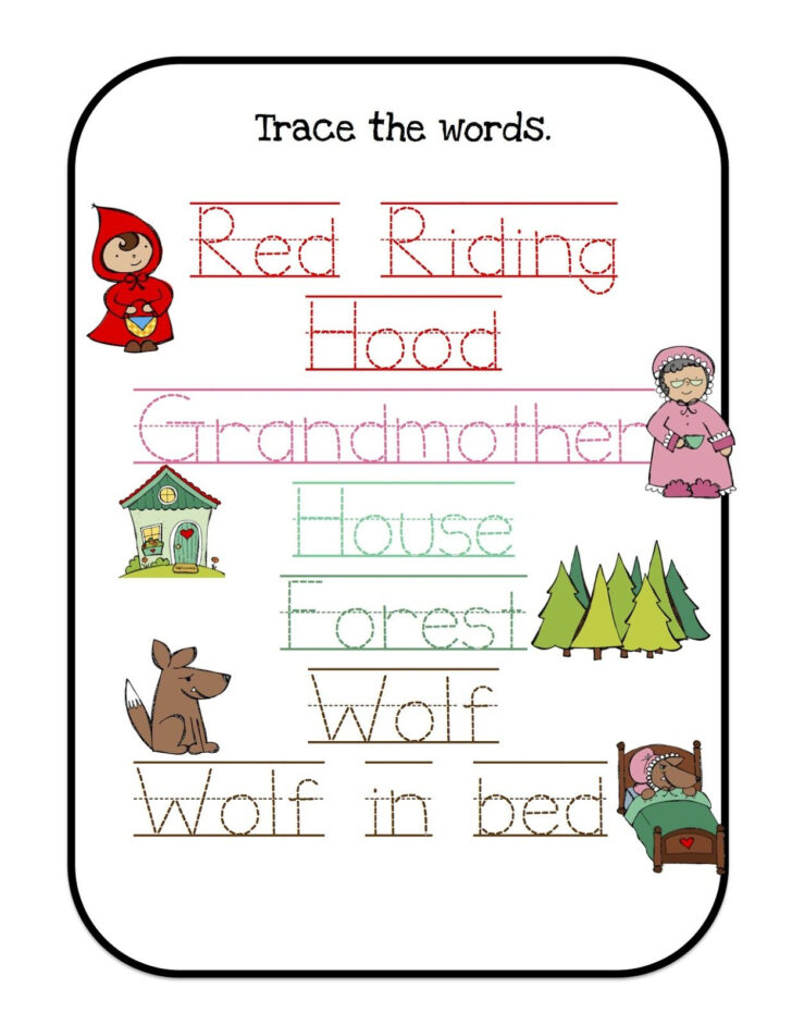 Little Red Riding Hood Worksheets Printable