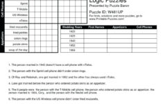Printable Puzzles Baron In 2021 Grid Logic Puzzles Logic Puzzles