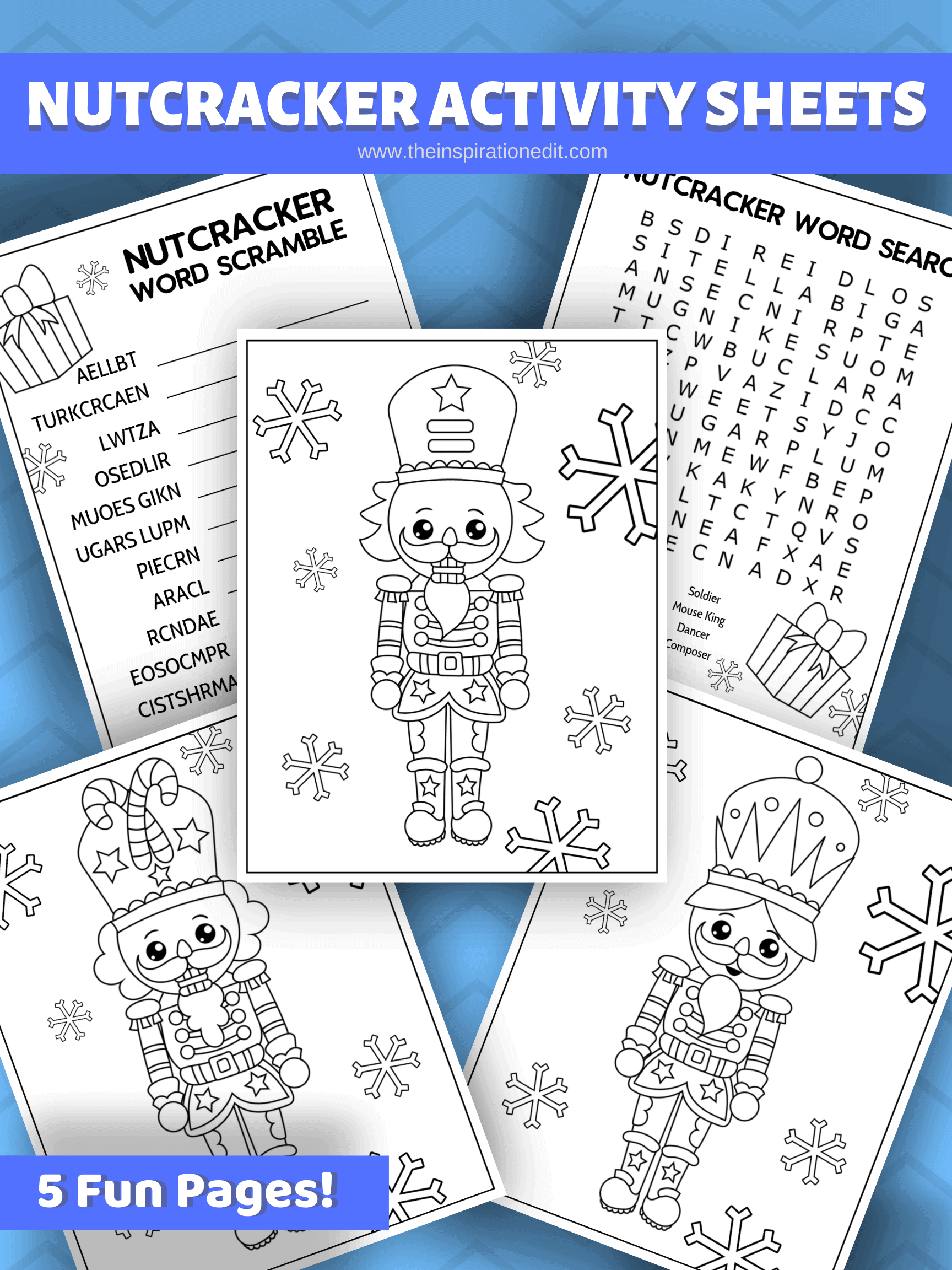 Nutcracker Activity Sheets And Crafts For Kids The Inspiration Edit