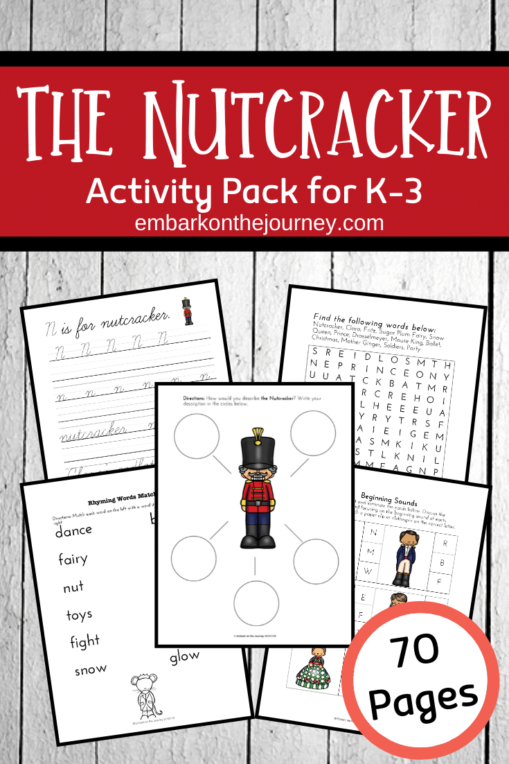 70 Pages Of Nutcracker Printables For Grades K 3 Preschool Christmas 