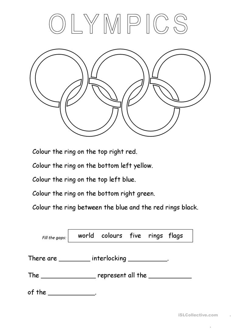 Olympic Printable Worksheets Printable Worksheets