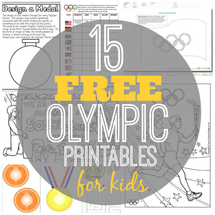 Olympic Printable Worksheets