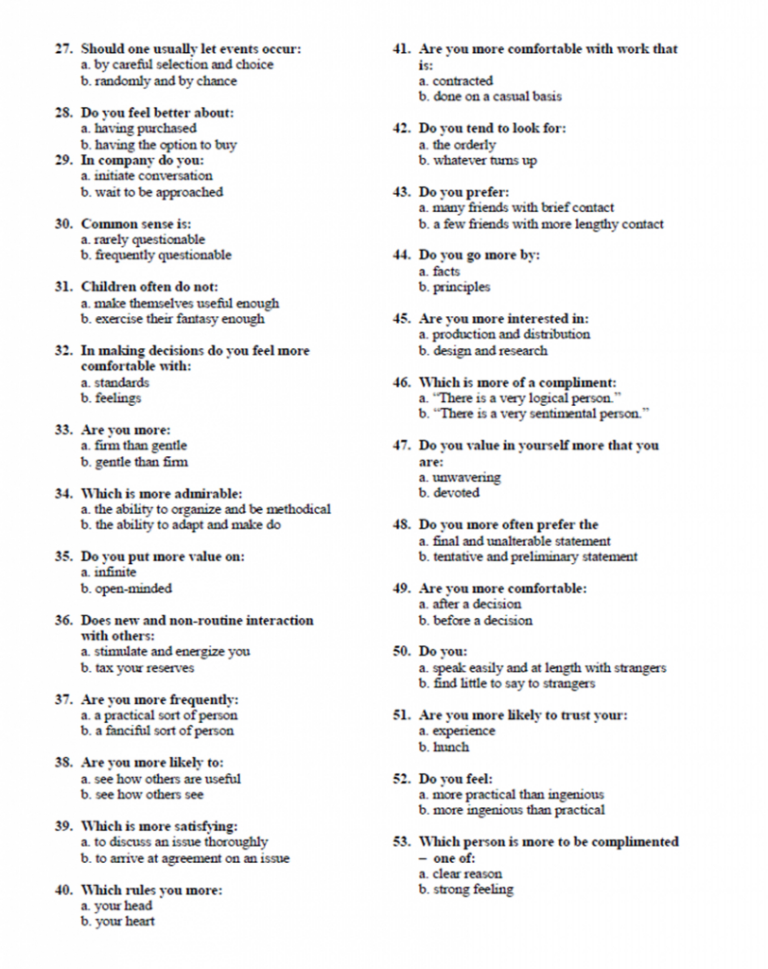 Personality Quiz Printable Worksheet 159 Lyana Worksheets 5356