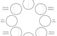 Phases Of The Moon Space Crafts For Kids With Moon Phases Worksheet