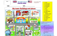 My Town Places And Buildings Worksheet Free ESL Printable Worksheets