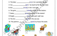 present progressive worksheets printable 159 1 PRESENT PROGRESSIVE ESL Worksheet By Agami