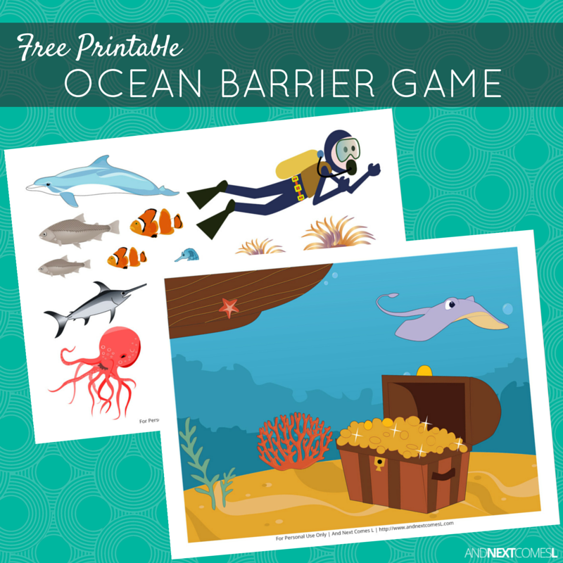 Free Printable Ocean Barrier Game For Speech Therapy And Next Comes L