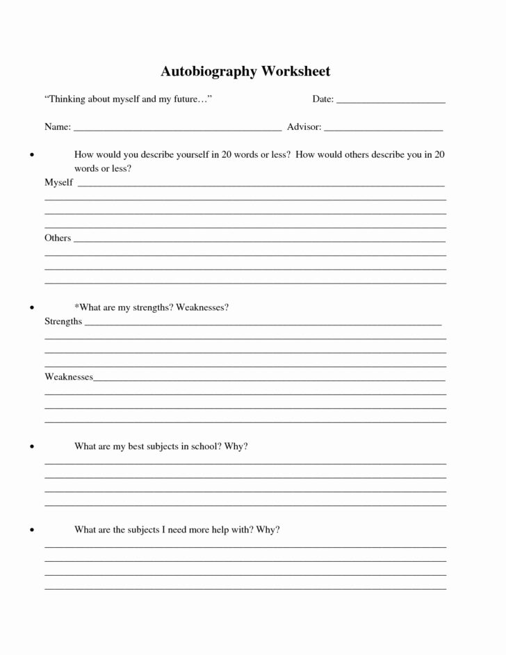 biography printable worksheets