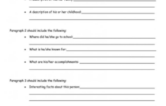 Biography Report Outline Worksheet pdf Projects To Try Biography
