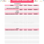 Printable Budget Binder Worksheets 159