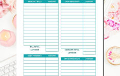 Budget Binder Printables Paycheck Budgeting Mint Notion