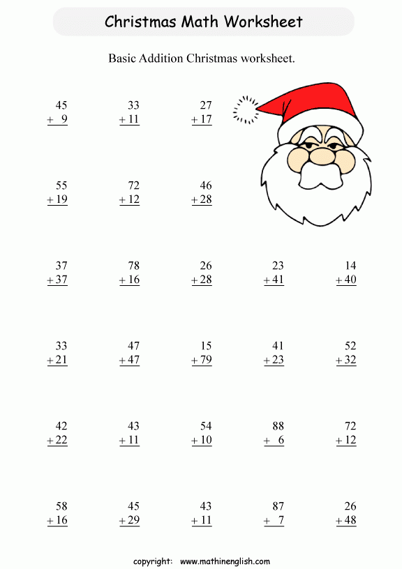 Collection Of Christmas Themed Math Worksheets 6th Grade Christmas 