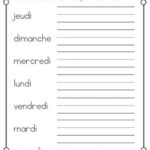 Printable French Worksheets Days Of The Week 159