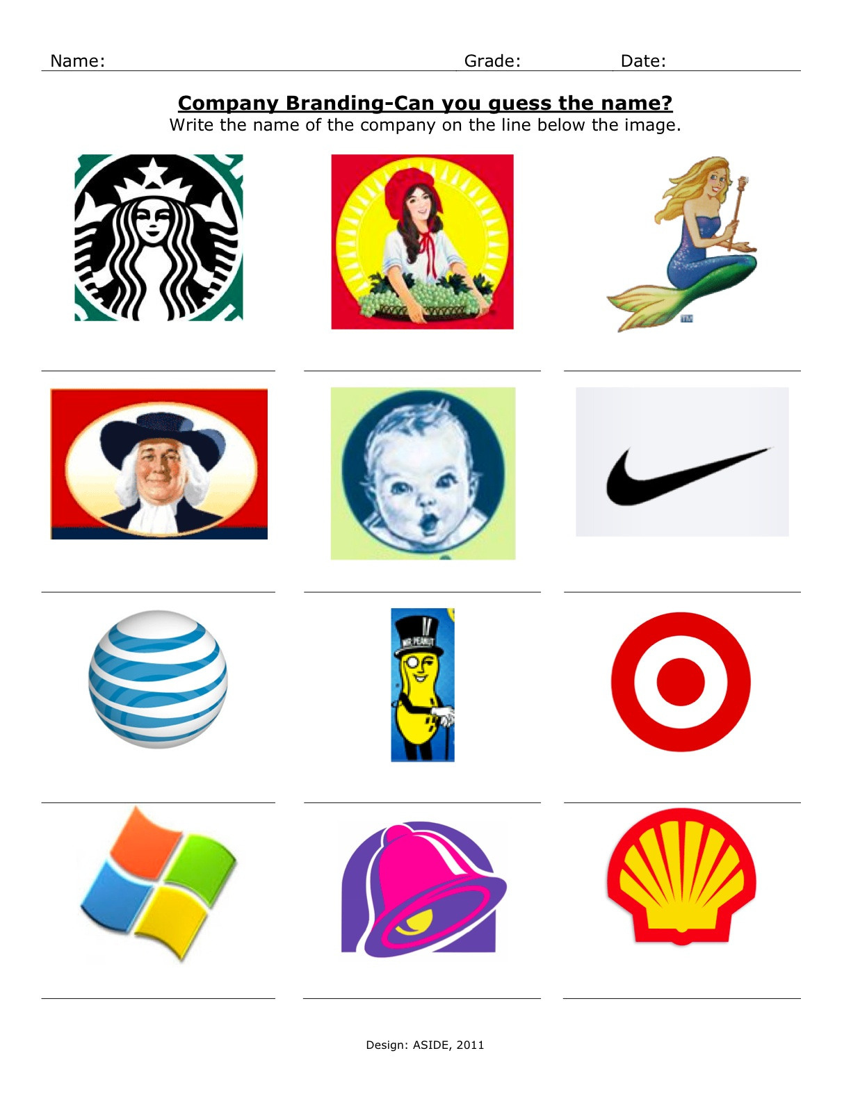 13 Best Photos Of Logo Quiz Worksheet Free Printable Logo Quiz Db 