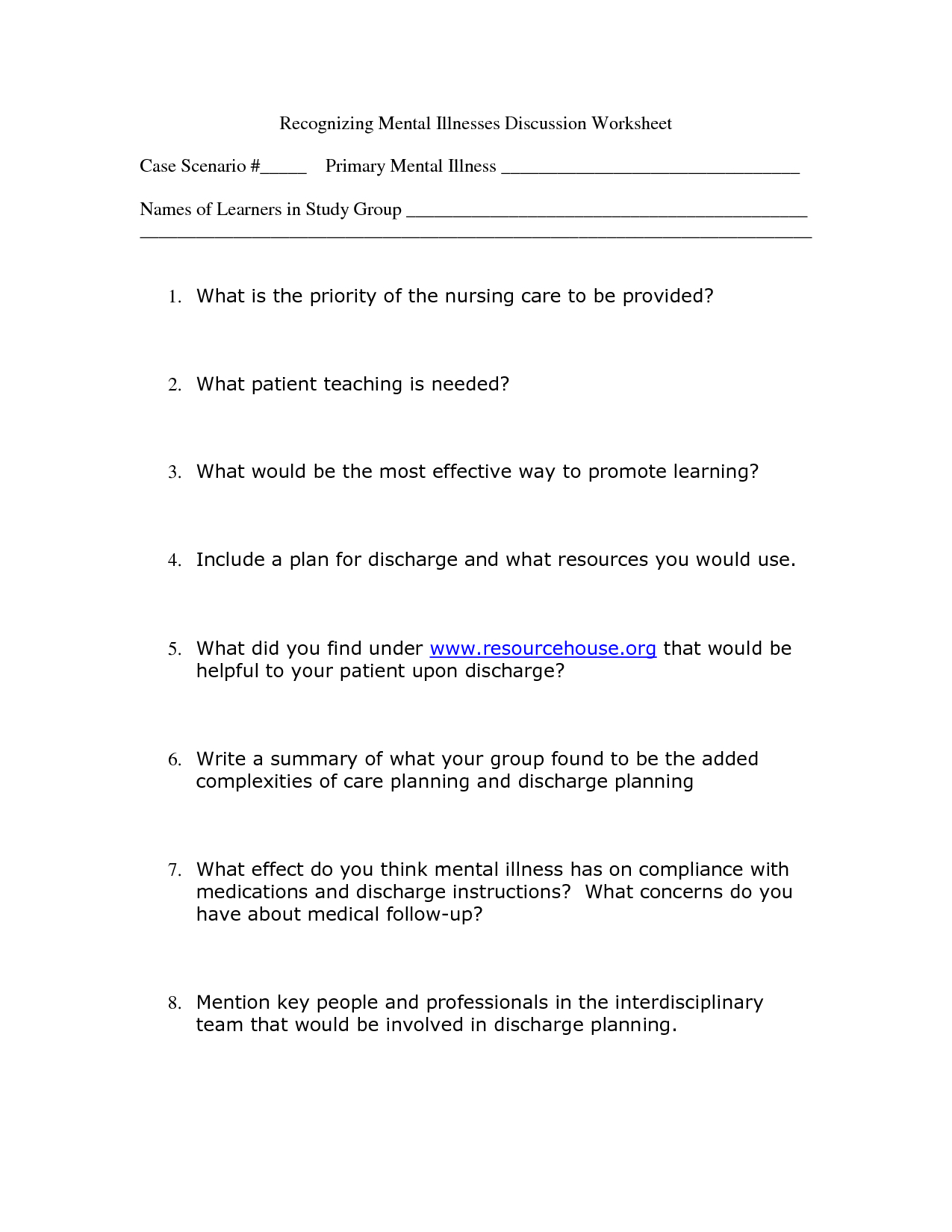 Psychoeducational Handouts Quizzes And Group Activities Judy 