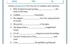 Grade 3 Grammar Topic 17 Prepositions Worksheets Lets Share Knowledge