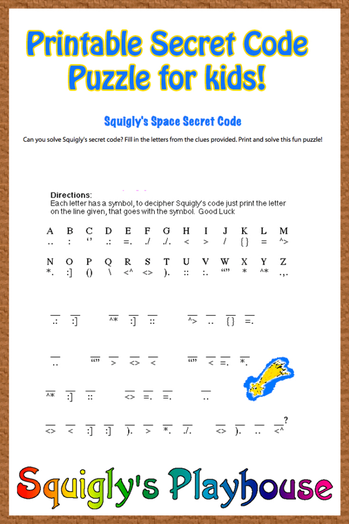 Printable Secret Code Worksheets 159 Lyana Worksheets