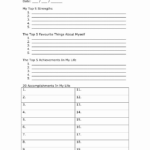 Printable Self Esteem Worksheets For Teenagers 159