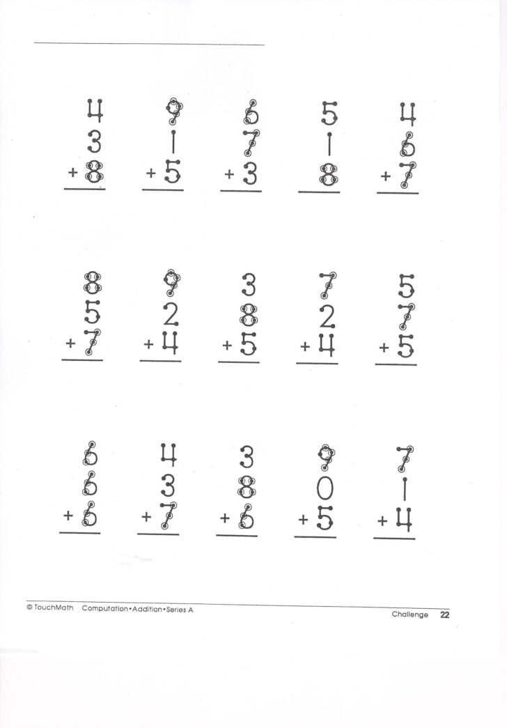 Printable touch math multiplication worksheets 159 lyana worksheets