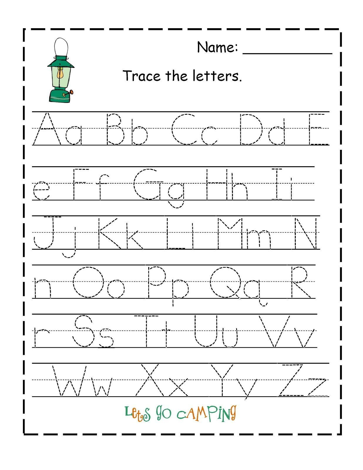 Tracing Letters Worksheets For 3 Year Olds TracingLettersWorksheets